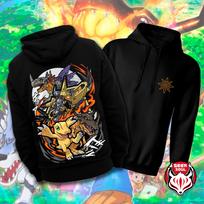 Anime Digimon Spausdinti gobtuvai Vyriški Moteriški Per dydį Džemperis Vilna Šilti Drabužiai Gatvės stilius Harajuku Moteriškas Vyriškas Sportinis kostiumas XXXL juoda