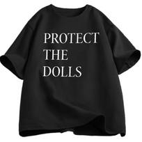 Apsaugokite lėles T-shirt Vyrams Moterims Spausdinta T-shirt Pasididžiavimas Žmogaus Teisės T-shirt Laisva Trumpomis Rankovėmis Patogi Apvali Kaklo vasaros S balta
