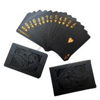 Juodos ir auksinės magiškos kortos – Aukščiausios kokybės vandeniui atspari pokerio rūšis, elegantiškoje dovanų dėžutėje kolekcinė kaladė ryškiai rožinė