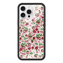 Lauko gėlės 3D Ins braškių vyšnių telefono dėklas iPhone 16 15 14 13 12 Pro Max Plus 16pro 15pro WF mielas animacinis dangtelis Funda For iPhone 14 Pro Max gray