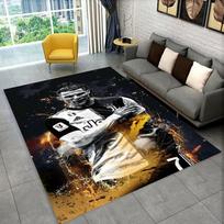 CR7 Ožys Ronaldo Futbolo Žvaigždė Kilimas Žaidimų Kambariui Miegamajam Svetainei Sofai Namų Dekoras, Vaikų Plotas Kilimas Neslystantis Grindų Kilimėlis Dovana 40x60cm gray