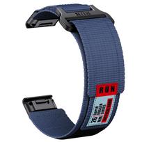 QuickFit 22mm 26mm pločio Garmin Fenix 7 7X Pro 6 6X 5 5X Plus QuickFit dirželis instinctive 2 pakeitimo apyrankė Quick 22mm tamsiai mėlyna spalva