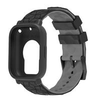 Apsauginis dėklas+Silikoninis dirželis skirtas Xiaomi Redmi Watch 5 Active/5 Lite Kritimui atsparus dangtelis Ekrano minkštas apvalkalas Kvėpuojantis sportinis dirželis for redmi 5 lite gray