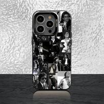 Dainininko M-Michaels J-Jackson telefono dėklas iPhone 17,16,15,14,13,12,11,Pro,Max,Plus,Mini,Air,SE4 Juodas Matinis Smūgiams Atsparus Dangtelis iPhone17