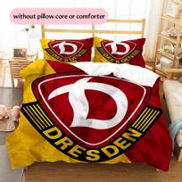 Dynamo Dresden Rašto Lovos Patalynės Antklodės Komplektas Namų Dekoras Dovana (1 * antklodės užvalkalas + 2 * pagalvės užvalkalai be šerdies) 135x200cm