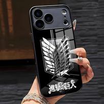 Attack On Titan Phone Case For IPhone 17 Pro Max 16 15 14 Pro Max 13 11 X Xs Xr 8 7Plus Glass Cover iPhone17 Pro Max