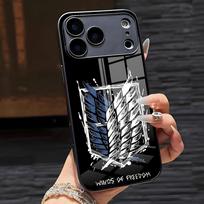Attack On Titan Phone Case For IPhone 17 Pro Max 16 15 14 Pro Max 13 11 X Xs Xr 8 7Plus Glass Cover iPhone 16 Pro