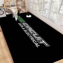 Motociklo garažas Pro Circuit kambario kilimėliai Retro Daugiakomponentis Svetainės virtuvės kilimas Neslystantis Sveikinimo kilimas 50x80cm