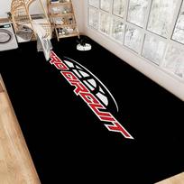 Motociklo garažas Pro Circuit kambario kilimėliai Retro Daugiakomponentis Svetainės virtuvės kilimas Neslystantis Sveikinimo kilimas 80x120cm