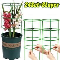 Green Plant Support Pile Frame Greenhouse Arrangement Semicircle Fixed Rod Indoor Flower Plants Vine Climbing Bracket Hock Pen black