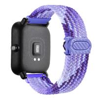 For Amazfit bip 6/5/Balance/helio/GTS/4/2e/Mini/3/GTR/4/3/Pro band Braided bracelet correa huawei gt 5 4 20mm 22mm watch straps Amazfit GTS 4-3-2 blue