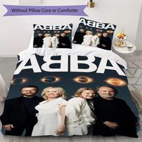 ABBA Rašto patalynės komplektas antklodės užvalkalas pagalvės užvalkalas namų dekoravimas gimtadienio dovana (1 * antklodės užvalkalas + 2 * pagalvės užvalkalai be šerdies)04 135x200cm