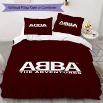 ABBA Rašto patalynės komplektas antklodės užvalkalas pagalvės užvalkalas namų dekoravimas gimtadienio dovana (1 * antklodės užvalkalas + 2 * pagalvės užvalkalai be šerdies)04 135x200cm white