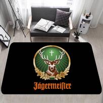 J-Jagermeisteres Logo Hallway Carpet Non-Slip Laundry Room Mat Laundry Decor Balcony Child Living Room Bedside Area Rugs 40x60cm gray