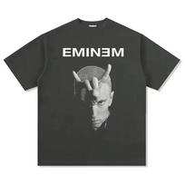 2026 Rapper Eminem T Shirt Women Unisex Fashion Tshirts Hip Hop Tops Tees Rock Camisetas Boy Tees Summer New Unisex XL gray