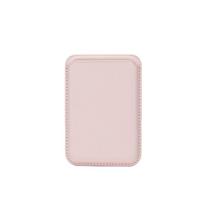 MagSafe magnetinis kortelių laikiklis-dėklas iPhone 16/17, Stiprus magnetinis PU oda, Oficialaus stiliaus 13 N52 Magnets with Strong Magnet šviesiai rausvos spalvos