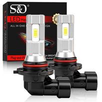 2 vnt. H11 H8 H9 LED rūko žibintų DRL lemputės 9005 HB3 9006 HB4 CSP lustas LED rūko žibintai Dienos žibintai 6000K Baltas Super Ryškus Žibintas 9005 HB3 white