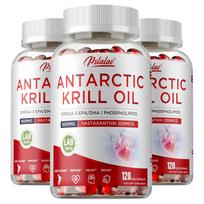 Pslalae Antarkties krilio aliejus 1000 mg, kasdienis maisto papildas, visiškai natūralus, tinkamas tiek vyrams, tiek moterims. 120*3 white