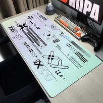 CSGO Anime Pelės Kilimėliai PrintStream Žaidėjo Pelės Kilimėliai x Didelis Pelės Kilimėlis Žaidėjo Neslystantis Guminis Įmonės Stalo Kilimėlis Dizainas 900x400x3mm