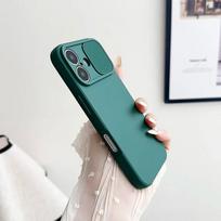 Stumdomas kameros apsaugas langelis dėklas, skirtas iPhone 16E 16 15 14 Plus 13 12 Mini 11 Pro Max X XR XS Max, smūgiams atsparus minkštas dangtelis iPhone 13 žalia
