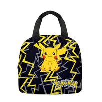 Miela Pikachu Pokemono pietų kuprinė Animacinis rankinukas Ledo maišelis Vaikams Nešiojamas ir stilingas Style E black