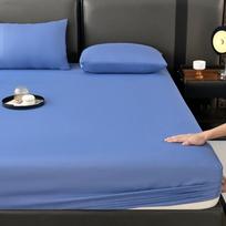 Atsparus vandeniui ir dulkėms čiužinio užvalkalas - Neslystantis, visiškai uždengiantis dangalas 90x200cm Single Bed Cover dangaus mėlyna spalva