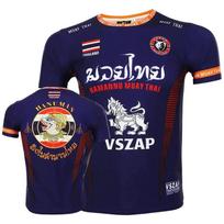 Nauji vasaros 3D Muay Thai marginti marškinėliai Vyrams Vaikai Madingi BJJ Sportiniai marškinėliai Unisex Sporto salė Greitai džiūstantys drabužiai VSZAP Top Tee S blue