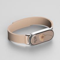 Silikoninė kilpos apyrankė Xiaomi Mi Band 10 9 8, magnetinis apyrankės keičiamasis dirželis Correa For Xiaomi Band 10 sportiniam laikrodžiui For Mi Band 8 ruda