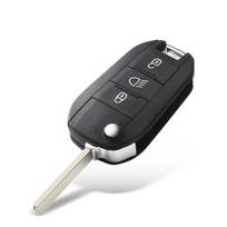 Automobilio raktas Peugeot 208 2008 301 308 508 5008 Rcz Citroen C-Elysee C4-Cactus priekinio žibinto vidurinis nuotolinio valdymo raktas korpusas gray