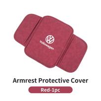 W19Car Armrest Box Cushion Armrest Cover Center Elbow Support Storage Pad For Volkswagen VW Golf 4 6 7 GTI B5 B6 B7 CC Jetta MK5 pink