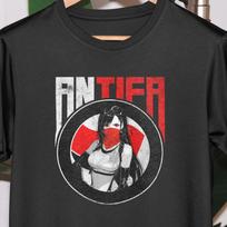 Antifa Tifa Shirt | Final Fantasy 7 Gamer Tee L red