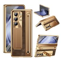 With Touch Pen for Samsung Galaxy Z Fold 7 6 5 Case Hinge Armor Shockproof Magnetic Kickstand 360 Full Protection Folding Cover Galaxy Z Fold 5