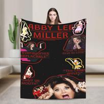 Abby Lee Miller Blanket American Dance Instructor Travel Flannel Throw Blanket For Couch Chair Sofa Bed Soft Warm Bedspread Gift Size: 75*100cm, Weight: 280 GSM