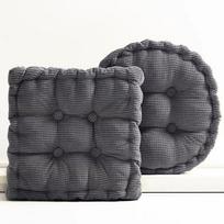 Pagalvėlė pagalvė stora minkšta 40x40cm kėdės sėdynės tatami kilimėlis namų dekoravimui square-40*40cm tamsiai pilka spalva