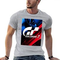 Gran Turismo 7 Grafinis Marškinėlis Vintage Per dydžio Marškinėlis Marškinėliai Unisex 3XL gray
