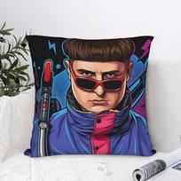 Oliver Tree Vector Illustration Pillowcases  Kawaii Pillow Case For Sofa Home Decoration Soft Pillow Cover 30X30CM black