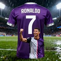 Modernūs vaikiški futbolo marškinėliai su 3D spaudiniu Ronaldo futbolo marškinėlių M