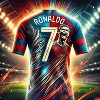 Modernūs vaikiški futbolo marškinėliai su 3D spaudiniu Ronaldo futbolo marškinėlių S