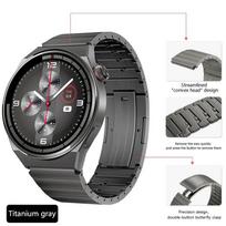 Titano metalinė apyrankė HUAWEI Watch GT 4 3 Pro 46mm/GT3 GT 2 46mm/GT2 Pro 22mm riešo dirželis Apyrankė Laikrodžio dirželis Greitai nuimamas jungtis for Samsung Gear S3 black