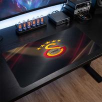 Galatasaray FC tematikos rašto pelės kilimėlis, futbolo logotipas, XXL žaidimų stalo kilimėlis, neslystantis kompiuterio pelės kilimėlis 30cmx60cm（11.8x23.6inch）