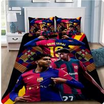 Animacinis futbolo spausdintas patalynės komplektas Minkštas mikropluošto antklodės užvalkalas pagalvės užvalkalas Vaikams Suaugusiems Miegamojo Namų Naudojimui 155x200cm