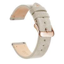 Kilni tikros odos laikrodžio apyrankė, greito atsegimo 14mm/16mm/18mm/20mm/22mm laikrodžio dirželiai, skirti Samsung, Seiko, Oris, Citizen laikrodžiams 16mm beige