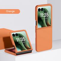 Plonas itin plonas kietas apsauginis dėklas Motorola Razr 60 Ultra Moto razr 60 Razr 50 Ultra razr 40 Geras lietimo pojūtis apsaugantis dangtelis Motorola Razr 60 oranžinė