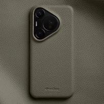 Melkco Plain Genuine Leather Case for Huawei Pura 70 80 Ultra Pura80 Pro Plus Luxury Cowhide Protective Hard Cover With Box Pura 80 Ultra gray