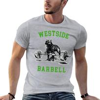 Westside Barbell sporto salės svorių kilnojimo didelio dydžio marškinėliai su prekės ženklu Unisex drabužiai Medvilniniai gatvės stiliaus drabužiai Didelio dydžio Viršus Marškinėliai XL gray