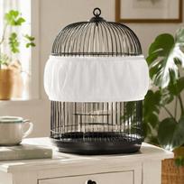 Large Size Bird Cage Cover Universal Fit Mesh Netting Cover Seed Catcher Cover  For Parrot balta