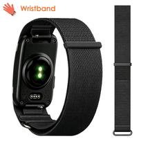 Nailono riešo juosta, skirta Garmin CIRQA išmaniajai apyrankei, reguliuojama, elastinė, pakeičiama sporto sekiklio apyrankė, skirta Garmin CIRQA priedams For Garmin CIRQA black