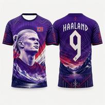 Haalando Commemorative Edition vyriški/vaikiški futbolo marškinėliai - treniruotėms, bėgimui ir visoms sporto šakoms XS