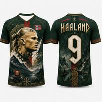 Haalando Commemorative Edition vyriški/vaikiški futbolo marškinėliai - treniruotėms, bėgimui ir visoms sporto šakoms 4XL