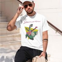 2026 New Model Retro 80s Animated Unique Tshirt Denver The Last Dinosaur Leisure T Shirt Newest Tshirt For Men Women Comfortabl M beige
